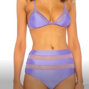 Lovers and Friends Magical Dreams Swim Bottomz Rhinestones Mesh Small NWT $88